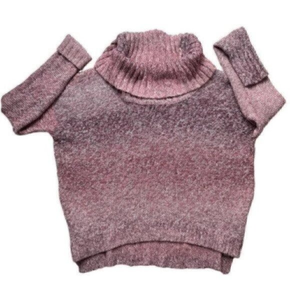 American Eagle Outfitters Cowl Neck Slouchy Knit Sweater Women’s L Pink Lilac - Picture 2 of 11